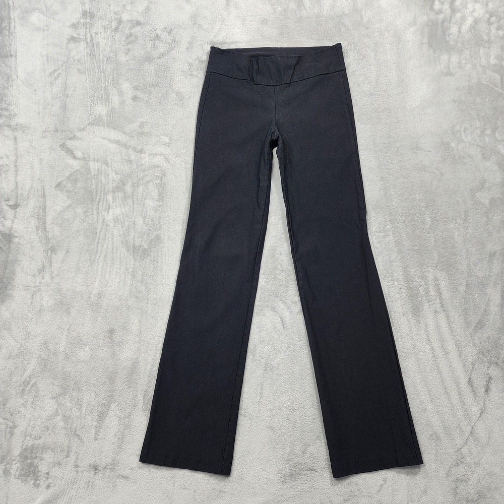 Vintage By&By Pants Womens M Juniors Black Pull On Low Rise Trouser Leg Office